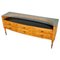 Italienisches Mid-Century Modern Sideboard aus Holz, Glas & Messing von Paolo Buffa, 1950er 1