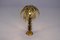 Goldene Palmen Tischlampe, 1940er 2