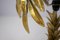 Goldene Palmen Tischlampe, 1940er 8