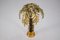 Lámpara de mesa Golden Palm, años 40, Imagen 4