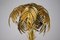 Lampada da terra a forma di palma dorata, anni '80, Immagine 4