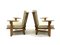 Mid-Century Wooden Armchairs attributed to Guillerme & Chambron, France, 1960s, Set of 2, Image 6