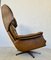Vintage Leather Lounge Chair & Footstool from Sigurd Resell, 1970s, Set of 2 4