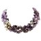 Amethyst Flower Double-Strands Necklace, 1950s 1