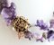 Collar de dos hilos con flores de amatista, años 50, Imagen 4
