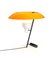 Lampe Modèle 548 en Laiton Bruni avec Diffuseur Orange par Gino Sarfatti pour Astep 10