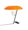 Lampe Modèle 548 en Laiton Bruni avec Diffuseur Orange par Gino Sarfatti pour Astep 11