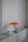 Lampe Modèle 548 en Laiton Bruni avec Diffuseur Orange par Gino Sarfatti pour Astep 4