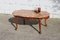 Tavolino da caffè vintage in marmo e legno, Francia, anni '60, Immagine 2