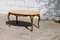 Vintage French Oval Coffee Table in Marble and Travertine, 1970s, Image 1