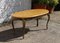 Vintage French Oval Coffee Table in Marble and Travertine, 1970s 4