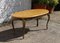 Vintage French Oval Coffee Table in Marble and Travertine, 1970s, Image 4