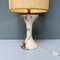 Moderne italienische Lampe aus Marmor und Wiener Stroh, 1970er 9