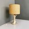 Modern Italian Marble and Vienna Straw Lamp attributed to Frigerio Arredamenti Desio, 1970s 2