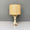 Modern Italian Marble and Vienna Straw Lamp attributed to Frigerio Arredamenti Desio, 1970s 3