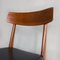 Mid-Century Italian Black Faux Leather and Wood Chairs, 1960s, Set of 4, Image 11