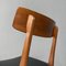 Italienische Mid-Century Stühle aus schwarzem Kunstleder & Holz, 1960er, 4er Set 12