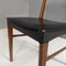 Italienische Mid-Century Stühle aus schwarzem Kunstleder & Holz, 1960er, 4er Set 10