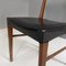 Mid-Century Italian Black Faux Leather and Wood Chairs, 1960s, Set of 4, Image 10