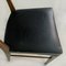 Italienische Mid-Century Stühle aus schwarzem Kunstleder & Holz, 1960er, 4er Set 16
