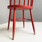 Mid-Century Modern Red Wooden Chair, Northern Europe, 1960s 5