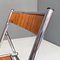 Modern Italian Wood Effect Laminate and Steel Chair Convertible Into Ladder, 1970s 12