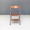 Modern Italian Wood Effect Laminate and Steel Chair Convertible Into Ladder, 1970s, Image 6