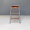 Modern Italian Wood Effect Laminate and Steel Chair Convertible Into Ladder, 1970s 5