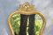 Specchio piccolo vintage in stile fiorentino con cornice dorata, anni '60, Immagine 2