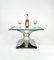 Quadratischer Couchtisch aus Stahl & Glas, Francois Monnet, Frankreich, 1970er 6