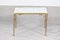 Mid-Century French Gilt Bronze & Faux Bamboo Mirror-Top Side Table, 1950 3
