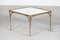 Mid-Century French Gilt Bronze & Faux Bamboo Mirror-Top Side Table, 1950 8