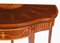 19th Century Mahogany and Satinwood Inlaid Serpentine Card Console Table, Image 13