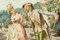 Belisario Gioja, The Romantic Walk, 19th Century, Watercolor, Framed 4