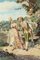 Belisario Gioja, The Romantic Walk, XIX secolo, Acquarello, Incorniciato, Immagine 1