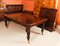 19th Century Flame Mahogany Extending Dining Table and Chairs, Set of 11 5
