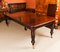 19th Century Flame Mahogany Extending Dining Table and Chairs, Set of 11 4