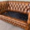 Braunes Vintage Chesterfield Sofa 14