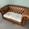 Braunes Vintage Chesterfield Sofa 13