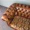 Braunes Vintage Chesterfield Sofa 8