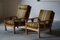 Oak High & Low Back Easy Chairs by Henning Kjærnulf, 1950s, Set of 2, Image 15