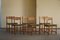 Mid-Century Esszimmerstühle aus Eiche, 1950er, 6er Set 13