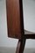 Brutalistischer französischer Dreibein Stuhl aus Holz von Charlotte Perriand, 1960er 3