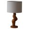 Modern Scandinavian Sculptural Organic Wooden Table Lamp, 1970s, Image 1