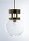 Vintage Hanging Lamp in Glass, 1970 2