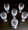 French Beaux-Art Style Ground Crystal Liqueur Glasses, 1920, Set of 6, Image 7