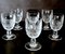 French Beaux-Art Style Ground Crystal Liqueur Glasses, 1920, Set of 6, Image 6