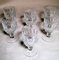 French Beaux-Art Style Ground Crystal Liqueur Glasses, 1920, Set of 6 3