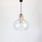Large Mid-Century Bubble Glass & Brass Ceiling Lamp or Pendant by Helena Tynell for Limburg, Germany, 1960s 3