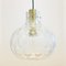 Large Mid-Century Bubble Glass & Brass Ceiling Lamp or Pendant by Helena Tynell for Limburg, Germany, 1960s 2